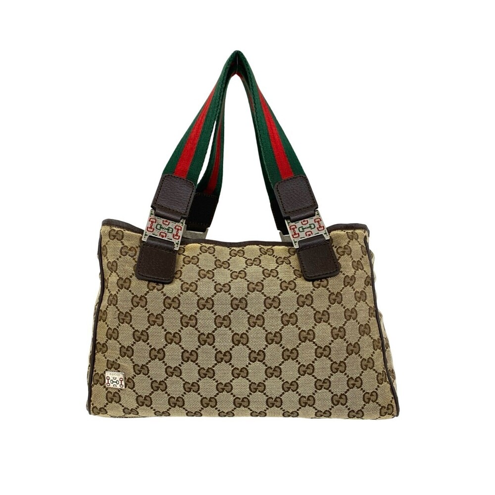 GUCCI Authentic Brown Leather Tote Bag